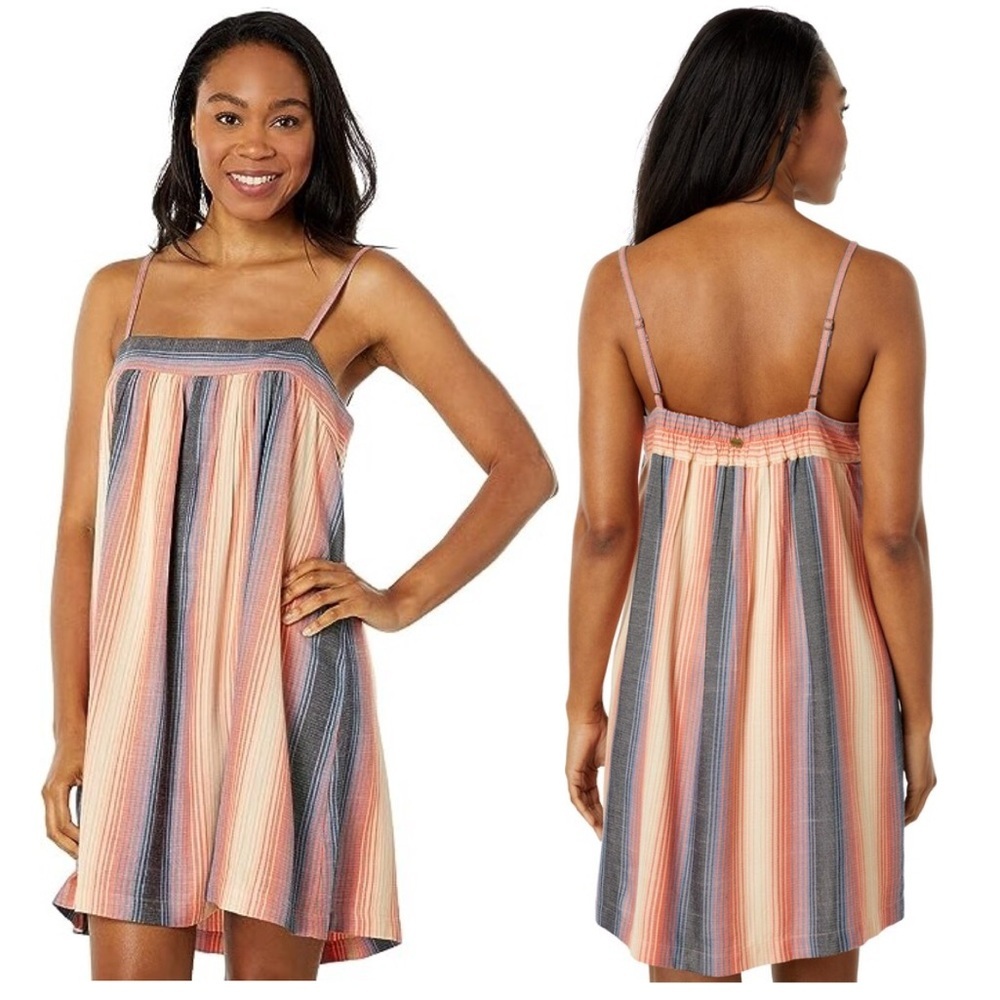 RIP CURL Melting Waves Striped Swim Cover Mini Dress size XL